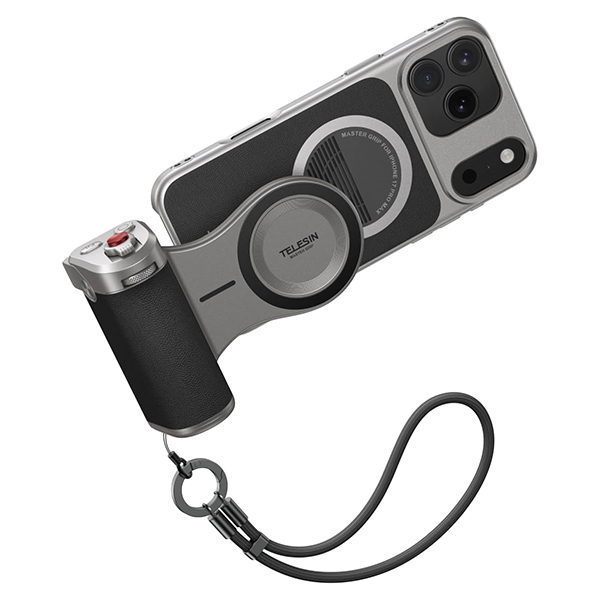 دسته شاتر تلسین مدل Master Grip برای آیفون 17 پرومکس (standard Combo) TELESIN Master Grip for iPhone 17Pro Max