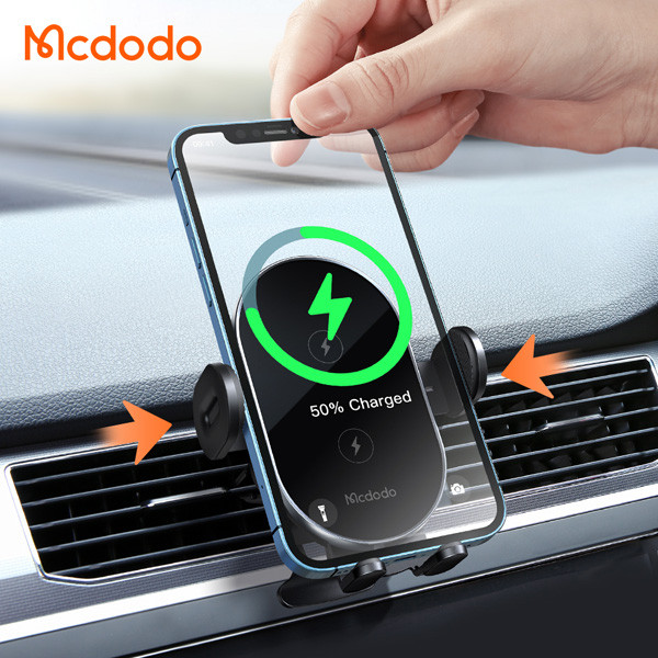 هولدر و شارژر وایرلس 15 وات ماشینی با کابل مک دودو – Mcdodo CH-1600